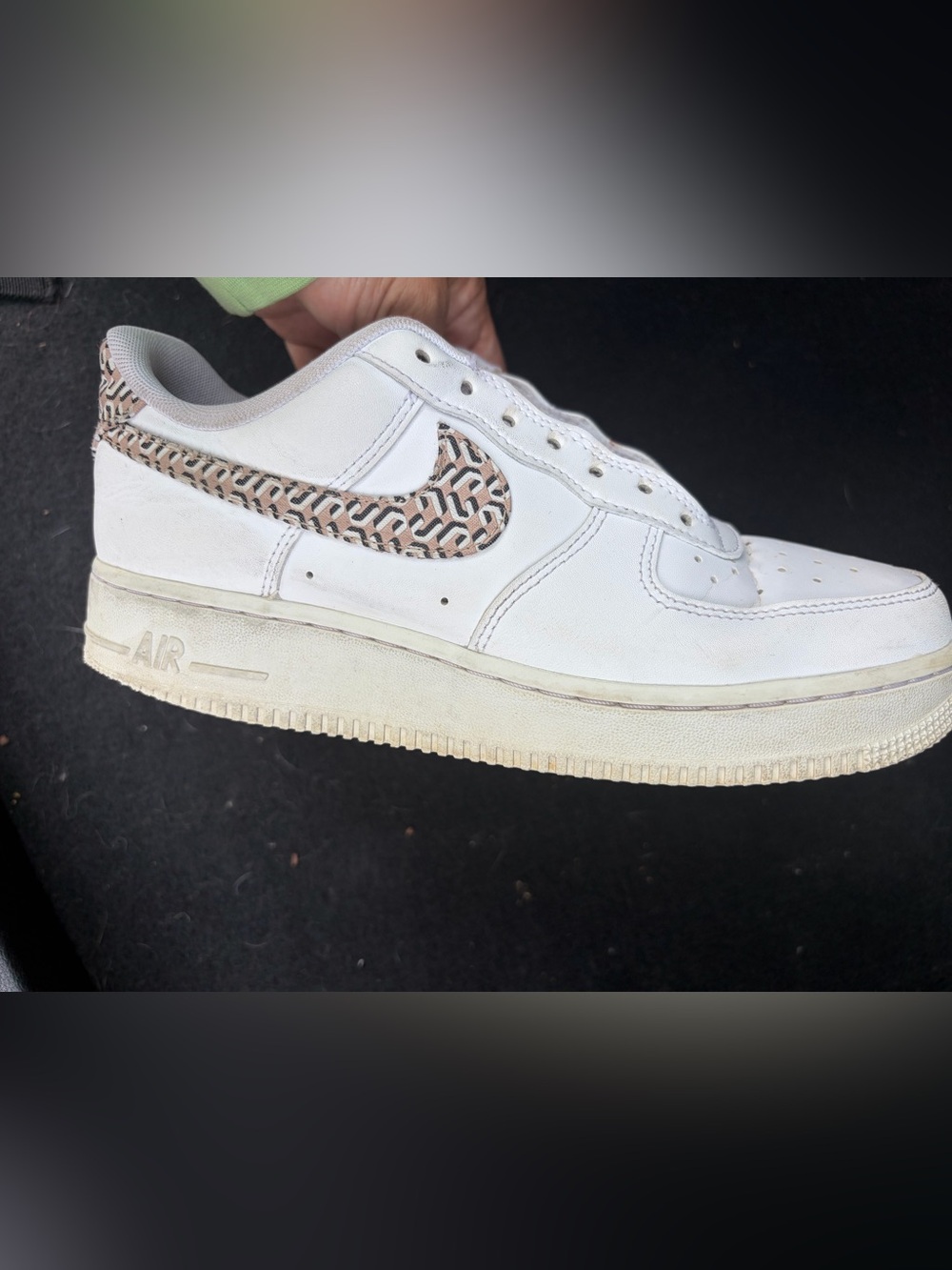 Nike Air Force 1’s White Casual Leather Sneakers - Picture 2 of 4